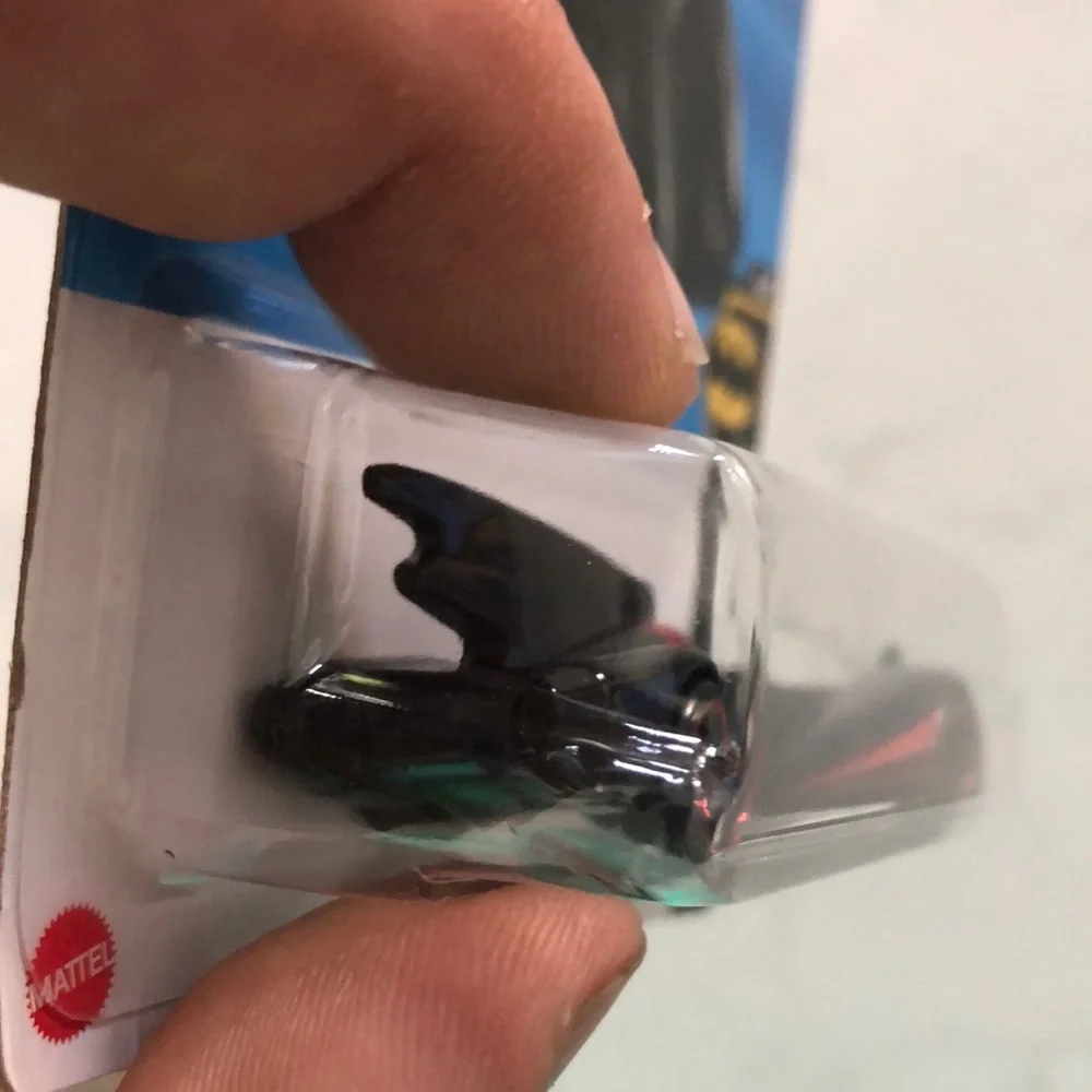 Black and Red Batmobile Toy Car